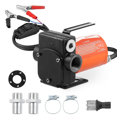 Αντλία μεταφοράς καυσίμου VEVOR 12V 5 GPM 1/10 HP Αντλία Diesel with Auto Fuel Nozzle