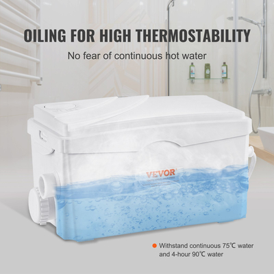 Αντλία απόρριψης VEVOR Macerator Basement Macerator Pump 350 W, ροή 6000 l/h, κεφαλή εκκένωσης 7 m, αντλία λυμάτων με 3 εισόδους νερού για υπόγειο, κουζίνα, νεροχύτη, ντους, μπανιέρα, απόρριψη λυμάτων πλυντηρίου, πλυντήριο πιάτων