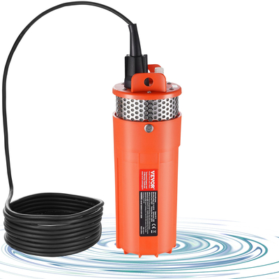 VEVOR Solar Water Pump, 12V DC 96W υποβρύχια αντλία βαθιάς πηγαδιού, μέγιστη ροή 1,6 GPM, Max Head 230 ft, Max Submersion 98,4 ft, Solar Powered Water Pump for Well, Farm Ranch Άρδευση, Ζωοτροφή