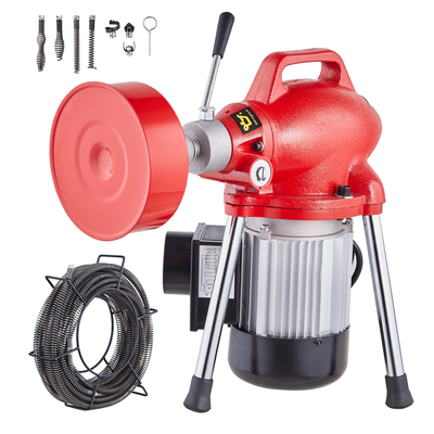 Μηχανή καθαρισμού αποχέτευσης VEVOR 66FT x 5/8In 250W Sectional Snake Auger Manual Feed