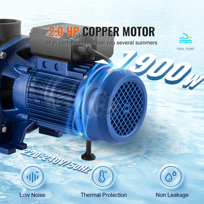 VEVOR Swimming Pool Pump 2,5HP 120GPM Max Flow Filter Pump μονής ταχύτητας 220V 2850RPM 50ft Max Head Pool Pump με καλάθι φίλτρου για πισίνες πάνω από το έδαφος Υδρομασάζ Spas