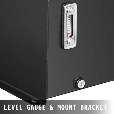 VEVOR Hydraulic Fluid Tank 10 Gal Fuel Tank Heavy Duty Hydraulic Steel Tank Reservoir, Tank Transfer Benzine, Hydraulic Reservoir with Strainer Temp Mauge Filter Καπάκι αναπνοής για τρακτέρ και φορτηγά