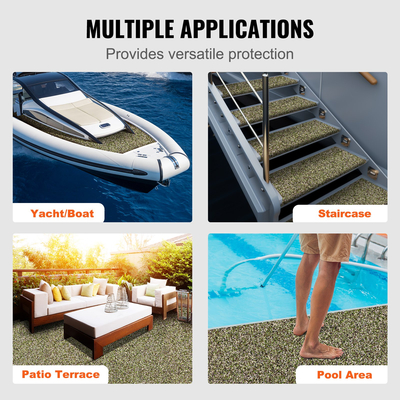 VEVOR Boat Flooring, EVA Foam Boat Decking 94,5&quot; x 23,6&quot;, Αντιολισθητικό Αυτοκόλλητο Δάπεδο, 31,1sq.ft 2 Rolls of Marine Carpet for Boats, Yacht, Pontoon, Kayak Decking