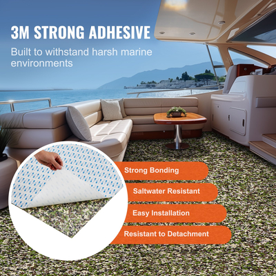 VEVOR Boat Flooring, EVA Foam Boat Decking 94,5&quot; x 35,4&quot;, Αντιολισθητικό αυτοκόλλητο δάπεδο, 23,2 sq.ft Θαλάσσιο χαλί για σκάφη, γιοτ, Pontoon, δάπεδα καγιάκ
