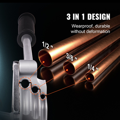VEVOR Pipe Tube Bender, 1/4&quot;, 3/8&quot;, 1/2&quot; OD, 3 in 1 Manual Level Tube Bender, 180° Copper Pipes Aluminium Bending Tools for HVAC Air Conditioning Refrigerator