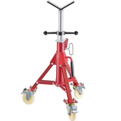 VEVOR Pipe Stand Fold-a-Jack V-Head 23,6&quot;-42,5&quot; Ύψος 12&quot; Pipe 882 lb με τροχούς