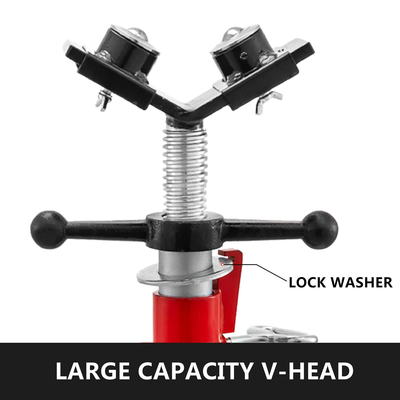 Βάση υφασμάτων σωλήνα με κεφαλή V-μεταφοράς 2 σφαιρών και πτυσσόμενα πόδια 2500LB Ρυθμιζόμενο ύψος 28IN έως 51,5IN 1107A-τύπου