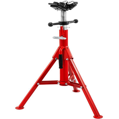 Βάση σωλήνων VEVOR, Μοντέλο V-Head 1107A Head High Folding Pipe Stand, Steel Jack Stand, 2 Ton Capacity Pipe Stand, Pipe Jack Stand 28 ιντσών έως 51,5 ιντσών με μεταφορά 4 σφαιρών