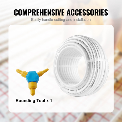 Σωλήνας VEVOR PEX-AL-PEX, 82 πόδια, 5/8&#039;&#039; Διάμετρος Σωλήνας Αλουμινίου-Πλαστικού Σύνθετου Οξυγόνου Φράγμα ακτινοβόλησης δαπέδου PEX Σωλήνας, 0,08&#039;&#039; Πάχος Radiant Heat Floor Plumbing 25M Εσωτερικό στρώμα αλουμινίου PEX Tubing Pipe