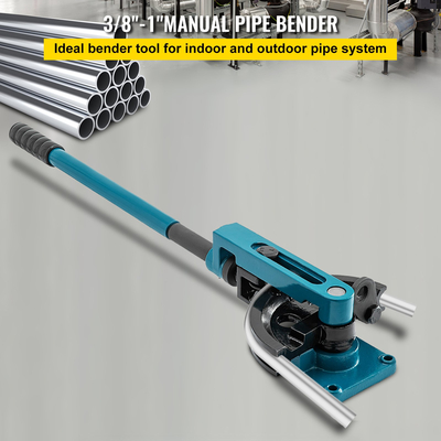 VEVOR Pipe Bender 3/8 έως 1 inch Pipe Tubing Bender Tube Bender 10 to 25mm Bending Formers Pipe Bender Σετ 7 στρογγυλές μήτρες Μέγεθος για χαλκό ορείχαλκος σωλήνας αλουμινίου από ανοξείδωτο χάλυβα