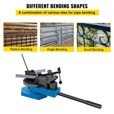 VEVOR SBG-40 Metal Scroll Bender Bender High-Hardened Steel Scroll Bender Συνδυασμός κύλισης ακτίνας και γωνίας κάμψης Universal Metal Rod Bender for Steel Brass Cooper Aluminium