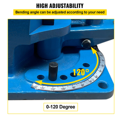 Μηχανή κάμψης με δυνατότητα κάμψης 120 μοιρών με αποσπώμενο μοχλό κάμψης Universal bender για γωνιακή κάμψη &amp; κυκλική κάμψη