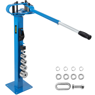 VEVOR YP-38 Metal Bender 1&quot;-3&quot; Επίπεδη ράβδος τετράγωνη ράβδος κάμψης 7 μήτρες με βάση δαπέδου