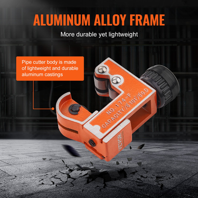 VEVOR Mini Tubing Cutter Copper Pipe Cutter 1/8&quot;-1-1/8&quot;OD for aluminium Plastic