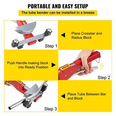 VEVOR Copper Pipe Bender HVAC Refrigeration Ratcheting Tube Bender 1/4&quot; έως 7/8