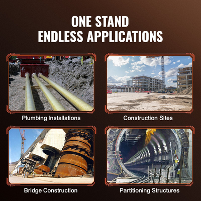 Βάση σωλήνων VEVOR με κεφαλή κυλίνδρου 2500 LBS φορτίο για σωλήνες 2-36 ιντσών 45# Steel