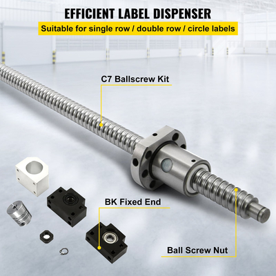 Rm1605-1000mm anti-backlashed ballscrew+bf12/bk12 Stamina Cnc Axis C7 Standard