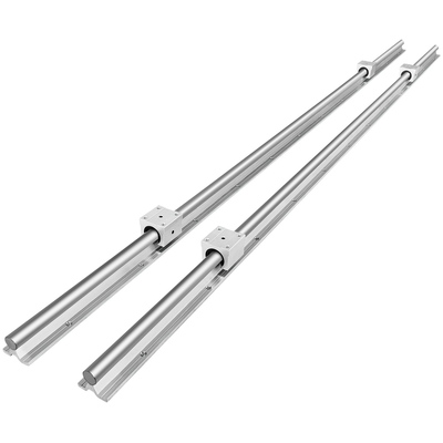 VEVOR 2x Linear Rail Σετ 4x Bearing Block SBR20-2200mm ράβδος άξονα τετράγωνου τύπου Μηχανικοί δρομολογητές CNC