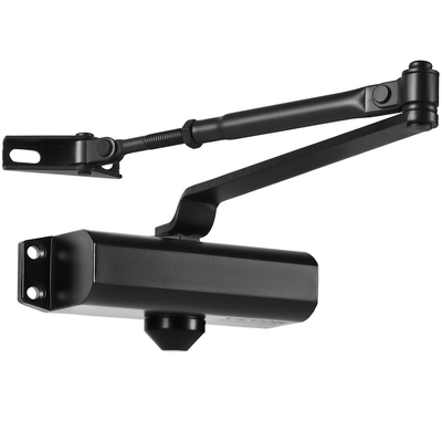 VEVOR Door Closer, Automatic Door Closer Εμπορική ή οικιακή χρήση για βάρη πόρτας 45 kg, Ρυθμιζόμενο μέγεθος Hydraulic Buffer Door Closers Heavy Duty Χυτό σώμα αλουμινίου, Εύκολη εγκατάσταση, Μαύρο