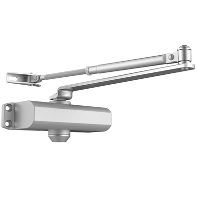VEVOR Door Closer, Automatic Door Closer Εμπορική ή Οικιακή Χρήση για Βάρη Πόρτας 85 kg, Ρυθμιζόμενο Μέγεθος Hydraulic Buffer Door Closers Heavy Duty Χυτό σώμα από αλουμίνιο, Εύκολη εγκατάσταση, Ασημί