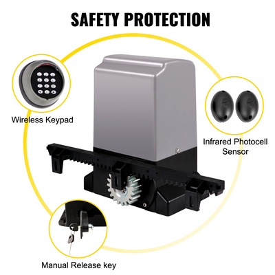 VEVOR Sliding Gate Opener Automatic Sliding Gate 1800 KG 4 Remote &amp; APP Control