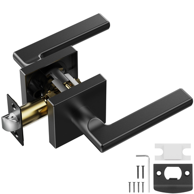VEVOR Passage Door Handle 1 Pack Μαύρο ματ μοχλός εσωτερικής πόρτας που δεν κλειδώνει