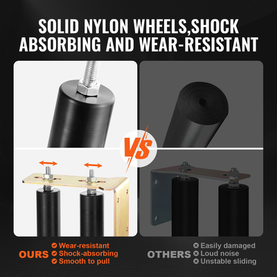 VEVOR Sliding Gate Kit 6&quot; Rolling Hardware με L-Bracket ρυθμιζόμενο για πόρτα