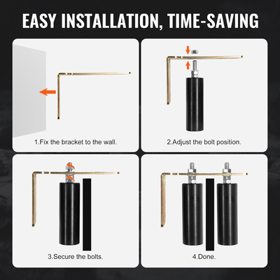 VEVOR Sliding Gate Kit 6&quot; Rolling Hardware με L-Bracket ρυθμιζόμενο για πόρτα