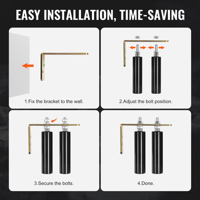 Σετ κυλιόμενου υλικού VEVOR Sliding Gate 6&quot; με βραχίονα L