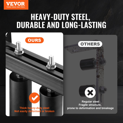 VEVOR Sliding Gate Kit 6&quot; Rolling Hardware with T-Bracket ρυθμιζόμενο για πόρτα