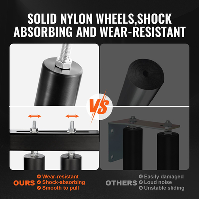 VEVOR Sliding Gate Kit 6&quot; Rolling Hardware with T-Bracket ρυθμιζόμενο για πόρτα