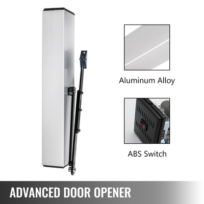 VEVOR 22 Lbs Electric Door Opener Closer 110-240V Automatic Door Opener Handicap Door Opener Automatic Swing Door Opener 50W Swing Door Opener 120 Degres Ρυθμιζόμενο κράμα αλουμινίου