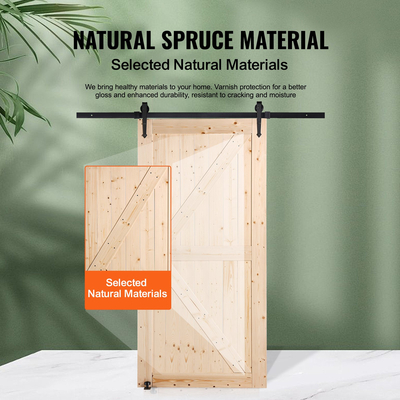 VEVOR Σετ σιταποθήκης και εξοπλισμού 30&quot; x 42&quot; Ξύλινη συρόμενη πόρτα αχυρώνα Ομαλά