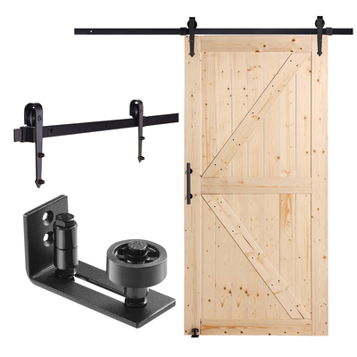 VEVOR Σετ σιταποθήκης και εξοπλισμού 30&quot; x 42&quot; Ξύλινη συρόμενη πόρτα αχυρώνα Ομαλά