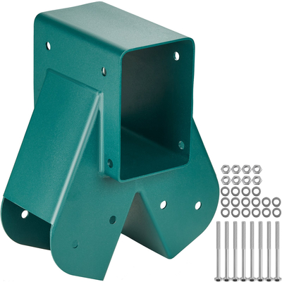 VEVOR A-Frame Middle Swing Brackets, Heavy Duty Carbon Steel Swing Hardware with Mounting Hardware, DIY Swing Set Bracket Swing Set Kit for 2 (101,6x101,6mm) πόδια &amp; 1 (101,6x152,4mm) Beam, Green