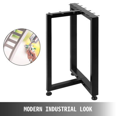 VEVOR 2PCS Μεταλλικά πόδια τραπεζιού, Πόδια τραπεζαρίας σε σχήμα T Ύψος 16&quot; Πόδια γραφείου Πόδια πάγκου Πόδια τραπεζιού DIY Πόδια τραπεζιού σαλονιού DIY, χωρητικότητα φόρτωσης 1763 λίβρες, Ατσάλινα πόδια τραπεζιού για γραφείο κουζίνας