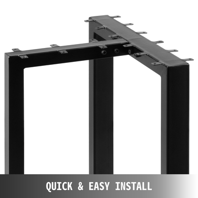 VEVOR 2PCS Μεταλλικά πόδια τραπεζιού, Πόδια τραπεζαρίας σε σχήμα T Ύψος 16&quot; Πόδια γραφείου Πόδια πάγκου Πόδια τραπεζιού DIY Πόδια τραπεζιού σαλονιού DIY, χωρητικότητα φόρτωσης 1763 λίβρες, Ατσάλινα πόδια τραπεζιού για γραφείο κουζίνας