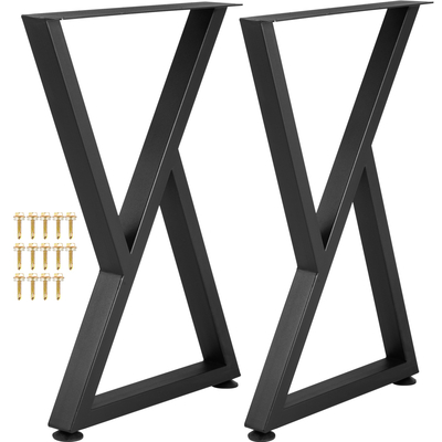 VEVOR Z Shape Μεταλλικά Πόδια Τραπεζαρίας Πόδια Τραπεζαρίας 28&quot;x18&quot; Σετ Επιτραπέζια Πόδια 2 τεμ.