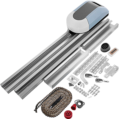 VEVOR Roller Door Opener 1000N Automatic Garage Door Opener Electric Operator Automatic Gate Openers Sliding Gates Kit with 3 Rails 2 Remote