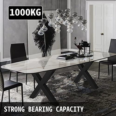 VEVOR Μεταλλικά πόδια τραπεζιού 28,3 x 23,6 ιντσών Μαύρα πόδια τραπεζιού Premium ατσάλινα πόδια τραπεζιού με ατσάλινα πόδια πάγκου στυλ Χάντζαρ Πόδια τραπεζιού Έπιπλα πόδι τέλειο για καφετέρια Μπαρ στο σπίτι στο σπίτι