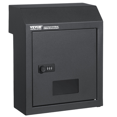 VEVOR Through The Door Key Drop Box Mailbox με Κλειδαριά συνδυασμού Σκούρο Γκρι