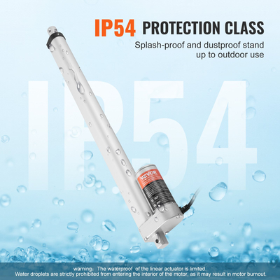 VEVOR Linear Actuator 12V 16 Inch High Load 330lbs/1500N 0,19&quot;/s IP54 Protection