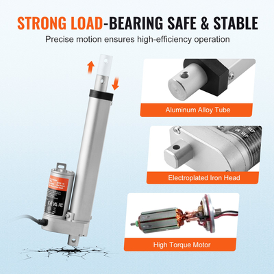 VEVOR Linear Actuator 12V 6 Inch High Load 330lbs/1500N 0,19&quot;/s IP54 Protection