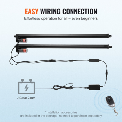 VEVOR 2PCS 12V Linear Actuator Kit 30 Inch 0,35&quot;/s 220lbs/1000N IP54 Protection