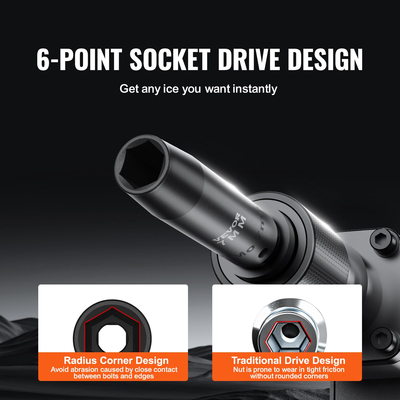 VEVOR 3/8&quot; Drive Impact Socket Set, 90 Piece Socket Set SAE 1/4&quot;-3/4&quot; and Metric 6-19mm, 6 Point Cr-Mo Alloy Steel for Auto Repair, Includes Extension Bars Universal Joint Adapter Lock Storage Case