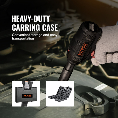 VEVOR 3/8&quot; Drive Impact Socket Set, 48 Piece Socket Set SAE (5/16&quot; -3/4&quot;) &amp; Metric (8-22mm) Μπάρα επέκτασης μονάδας δίσκου Cr-V 6 σημείων Universal Joint &amp; Power Drill Adapter περιλαμβάνει θήκη αποθήκευσης