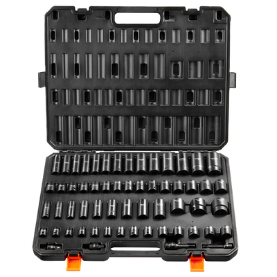 VEVOR Impact Sockets Σετ 59 τμχ 6-Point 3/8&quot; &amp; 1/2&quot; Drive Bit Ratchet Tool Kit