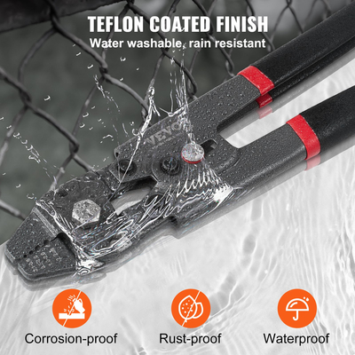 Εργαλείο πτύχωσης VEVOR, Εργαλείο σύσφιξης με συρματόσχοινο έως 2,2 mm, κιτ μανίκι θηλιάς πτύχωσης με κόφτη καλωδίων και πόρπες αλουμινίου 160 τμχ, Εργαλείο πτύχωσης ψαρέματος με επίστρωση τεφλόν κατά της σκουριάς