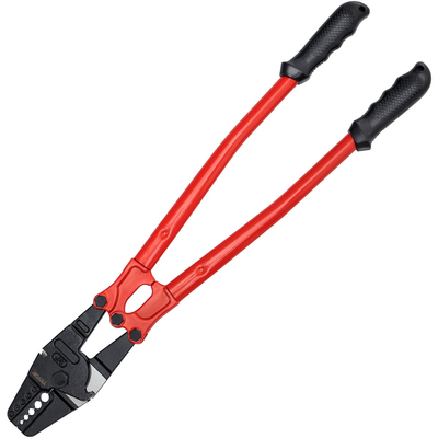 VEVOR 24 ιντσών Swager Crimper 5 κοιλότητας 1/16 έως 3/16 ιντσών Εργαλείο περιτυλίγματος για χάλκινα αλουμίνια οβάλ μανίκια και μανίκια στοπ Εργαλείο πτύχωσης σχοινιού σύρμα Propress Swage Εργαλείο μακριά λαβή Εξοικονόμηση εργασίας