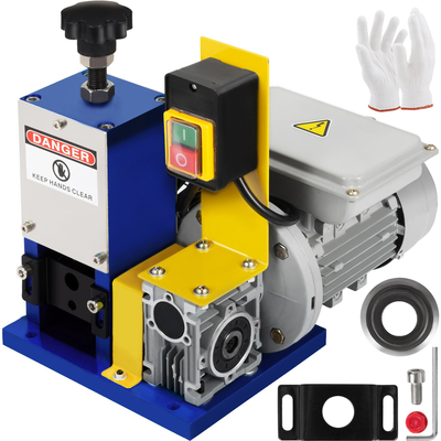 VEVOR Electric Wire Destripping Machine Φ1,5mm~Φ25mm 180W Φορητό αυτόματο καλώδιο απογύμνωσης καλωδίων Μονοφασικό Μηχάνημα απογύμνωσης καλωδίων με επιπλέον λεπίδα για ανακύκλωση σκραπ χαλκού
